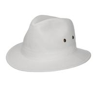 Stetson Chapeau Organic Cotton Traveller Homme - en Tissu de Soleil avec Doublure Printemps-été Été - L (58-59 cm) Blanc