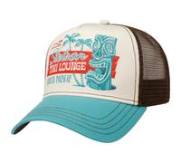 Stetson Casquette Trucker Tiki Lounge – Visière courbée Snapback Unisexe Multicolore