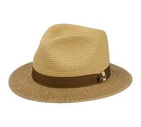 Stetson Chapeau en Viscose Twotone Traveller Femme/Homme - de Plage Soleil Été Printemps-été - L (58-59 cm) Nature-Marron
