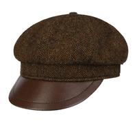 Stetson Classic Wool Riders Casquette Gavroche Tweed Multicolore Fabrique en Allemagne Unisexe Automne Hiver