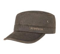 Stetson Datto Armycap Casquette Militaire Oilskin UV 40+ Strapback Coton Polyester Antik Made in EU Hommes Ete Hiver