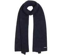 Stetson Echarpe Caledonia Merino Femme/Homme - Made in Italy echarpe en laine pour l'hiver decontractee automne-hiver - taille unique bleu fonce