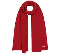 Stetson Echarpe Caledonia Merino Femme/Homme - Made in Italy echarpe en laine pour l'hiver decontractee automne-hiver - taille unique rouge