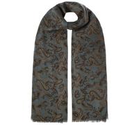 Stetson Echarpe en Laine Belsay Paisley Femme/Homme - echarpe pour homme foulard femme l'hiver a franges automne-hiver Automne - taille unique marron-gris