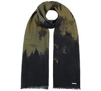 Stetson Écharpe en Laine Devico Femme/Homme - écharpe pour l'hiver à franges Hiver automne-hiver - taille unique olive