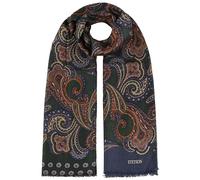 Stetson Echarpe en Laine Multicolour Paisley Femme/Homme - echarpe pour l'hiver homme a franges automne-hiver Hiver - taille unique bleu fonce