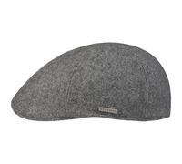 Stetson Finningley Casquette Plate 6 Panneaux Chine Unicolore Fabrique en UE Homme Automne Hiver