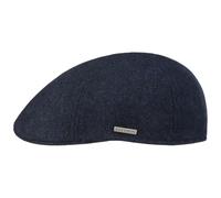 Stetson Finningley Casquette Plate 6 Panneaux Chine Unicolore Fabrique en UE Homme Automne Hiver