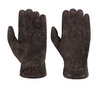 STETSON Gants en Cuir Basic Pigskin Homme - avec doigts pour doublure automne-hiver - 9 1/2 HS marron foncé