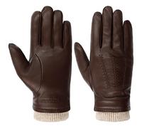 Stetson Gants en Cuir Conductive Sheepskin Homme - avec doigts doublure Hiver automne-hiver - 8 HS marron fonce