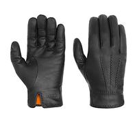 STETSON Gants en Cuir Soft Nappa Homme - avec dogits pour doublure automne-hiver - 9 1/2 HS noir