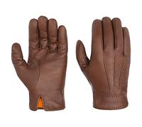 STETSON Gants en Cuir Soft Nappa Homme - avec doigts pour doublure automne-hiver - 8 HS marron
