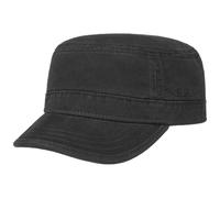 Stetson Casquette Gosper Army Femme/Homme, visière, fermée à l'arrière, M (56-57 cm) Noir