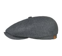 Stetson Casquette Hatteras en Soie Femme/Homme - Made in The EU Sauvage Bonnet avec Visiere, Doublure Printemps-ete Ete - 56 cm Noir-Gris