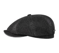 Stetson Hatteras Casquette Gavroche Denim Unicolore Homme Automne Hiver