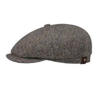 Stetson Hatteras Casquette Gavroche Harris Tweed Chevrons Multicolore Fabrique en UE Homme Automne Hiver