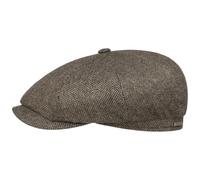 Stetson Hatteras Harridge Casquette Gavroche Laine Motif Chevrons Fabrique en UE Homme Automne Hiver