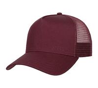 Stetson Casquette de camionneur classique en coton pour femme/homme - Casquette de baseball en maille snapback, avec pic printemps-été été, bordeaux, 6 3/4/7 1/4
