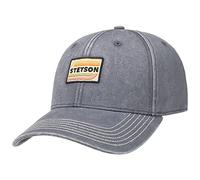 STETSON Casquette Lenloy Cotton Homme - en Coton de Baseball Curved Brim Cap Boucle métal, avec visière, Doublure Hiver Automne Été Printemps Printemps-été - Taille Unique Gris