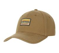 STETSON Casquette Lenloy Cotton Homme - en Coton de Baseball Curved Brim Cap Boucle métal, avec visière, Doublure Hiver Automne Été Printemps Printemps-été - Taille Unique Camel