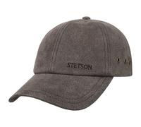 STETSON Casquette Liberty Homme - Baseball de en Cuir Boucle métal, avec visière Automne Printemps Hiver Été Printemps-été - Taille Unique Marron