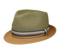 Stetson Licano Chapeau Trilby Paille Toyo Protection UV Unisexe Printemps Ete