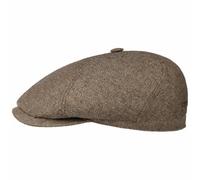 Stetson Casquette en Soie Milner Femme/Homme - Made in The EU Gavroche D'Ete avec Visiere, Doublure Printemps-ete Ete - 58 cm Beige-Marron