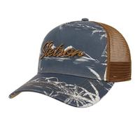 Stetson Casquette Trucker Minimal Aloha Print Homme - de Baseball Mesh Snapback, avec visière, Doublure, Doublure Printemps-été Printemps Été Automne Hiver - Taille Unique Bleu foncé