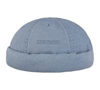 STETSON Bonnet Ocala Docker en Coton Homme - Couvre-Chef d'été Beanie pour Bonnets Docker, Fermeture Fermeture Scratch Printemps-été Été - M (56-57 cm) Denim