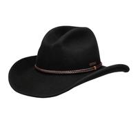Stetson Oklahoma Western Chapeau Cowboy Unicolore Bande en Cuir Automne Hiver