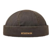 Stetson Bonnet Docker Old Cotton Winter Homme - pour l'hiver avec Revers, Bonnets Docker, Doublure, Ferme a l’Arriere, Doublure Automne-Hiver Hiver - XL (60-61 cm) Marron