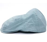 Stetson Paradise Cotton Casquette plate pour homme - Protection UV 40+ - En coton - Taille S à XXL - Pour l'été et l'hiver, Bleu clair, 58-59 cm