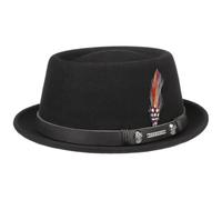 Stetson Chapeau Pennsylvania Pork Pie Femme/Homme - pour Homme de Feutre Outdoor avec Bandeau en Cuir Printemps-ete Printemps Ete Automne Hiver - XXL (62-63 cm) Noir