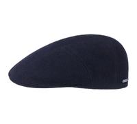Stetson Reid Wool Casquette Plate Chinee Unicolore Fabrique en UE Homme Automne Hiver