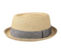 Stetson Chapeau Robstown Toyo Pork Pie – Chapeau de soleil en paille XXL (62-63 cm) Nature