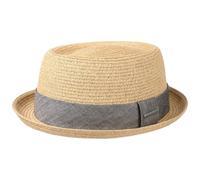 Stetson Robstown Toyo Chapeau Pork Pie Paille Visiere UV 40 Unisexe Printemps Ete