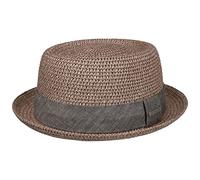 Stetson Chapeau Robstown Toyo Pork Pie Femme/Homme - d'été de Soleil en Paille Été Printemps-été - L (58-59 cm) vieuxrose