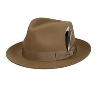 Stetson Rosedale Chapeau Fedora Bogart Bande Reps Unicolore Fabrique en UE Homme Automne Hiver