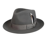 Stetson Rosedale Chapeau Fedora Bogart Bande Reps Unicolore Fabrique en UE Homme Automne Hiver