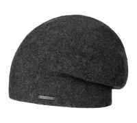 STETSON Bonnet Shirley en Cachemire Femme/Homme - Oversize pour Femme béret Hiver Automne-Hiver - Taille Unique Anthracite