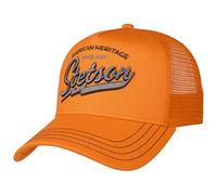 Stetson Since 1865 Casquette de base-ball Snapback Trucker en maille, Orange, 56/60 cm
