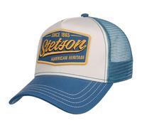 STETSON Casquette Trucker Since 1865 Vintage Femme/Homme - de Baseball Mesh Snapback, avec visière, visière Printemps-été Été - Taille Unique Bleu