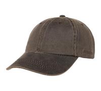 STETSON Casquette Statesboro Old Cotton Homme - de Baseball en Coton Boucle métal, avec visière, visière Printemps-été Été - S/M (54-57 cm) Marron