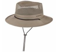 STETSON Chapeau Takani Safari Femme/Homme - de randonnée Buschman Mesh avec jugulaire Printemps-été Printemps Été Automne Hiver - M (56-57 cm) Beige