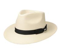 Stetson Chapeau Telida Toyo Bogart Femme/Homme - en Paille de Soleil avec Ruban Gros Grain Ete Printemps-ete - L (58-59 cm) Nature