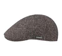 Stetson Casquette Texas Wool Herringbone Homme - Made in The EU pour l'hiver Laine avec Visiere, Doublure Automne-Hiver - XL (60-61 cm) Gris