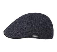 Stetson Casquette Texas Classic Laine Homme – Fabriqué en UE – Doublure, XL 60-61 cm Bleu foncé