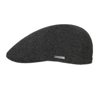 STETSON Casquette Texas Wool Gatsby Cap Homme - Casquettes Gavroche Forme de Bec avec visière, Doublure, Doublure Automne-Hiver - S (54-55 cm) Anthracite