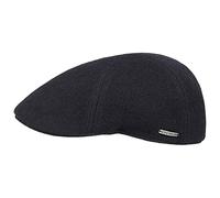 Stetson Casquette Texas Wool Gatsby Cap Homme - Casquettes Gavroche Forme de Bec avec Visiere, Doublure, Doublure Hiver Automne-Hiver - L (58-59 cm) Bleu