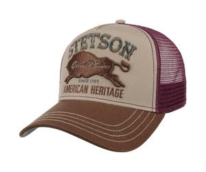 Stetson The Plains Trucker Casquette unisexe été hiver Bordeaux Taille unique S, bordeaux, 6 3/4/7 1/4